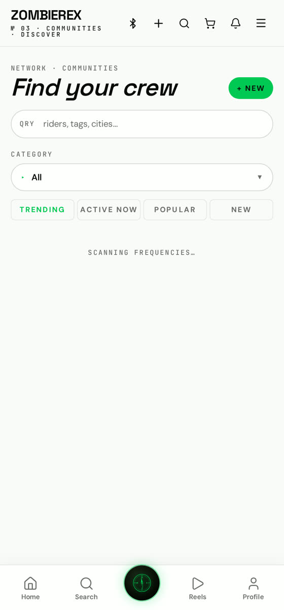 ZOMBIEREX business and community screen