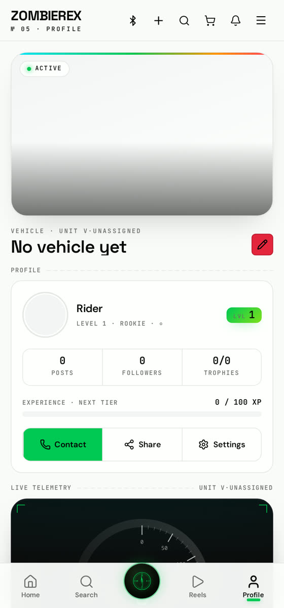 ZOMBIEREX profile showing trophies and achievements